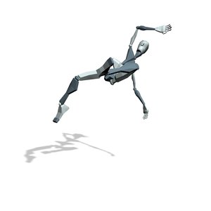Fighter flying spin kick