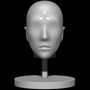 mannequin head 3d 3ds