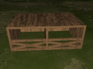 3d model horse stable