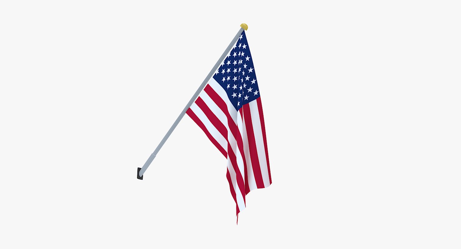 usa flag 3d c4d