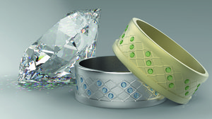 wedding ring jewelery 3d model