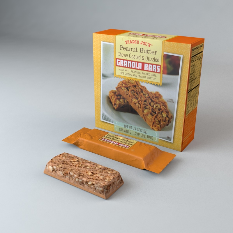 Modello 3D Trader Joes Granola Bars Peanut TurboSquid 1135821
