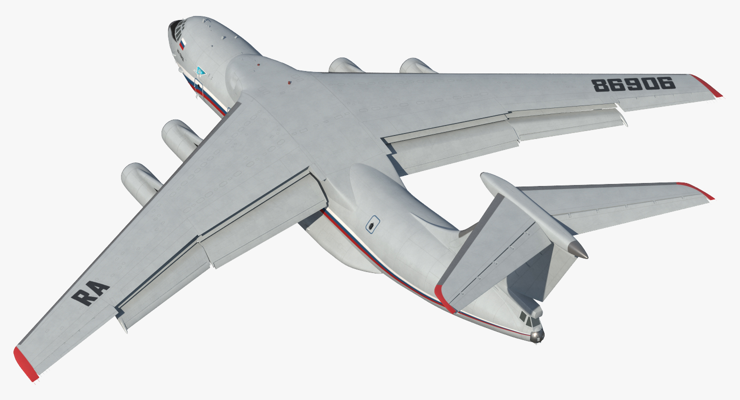 3d ilyushin il-76td s civilian model