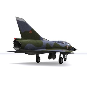 dassault mirage fighter french 3d model