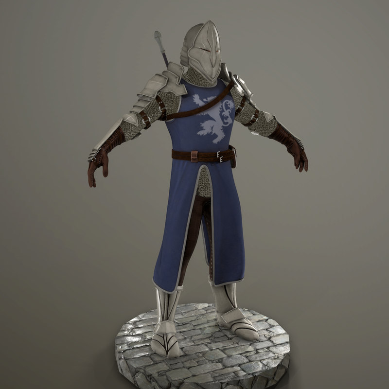 knight armor 3d model