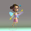 rigged fantasy fairy butterfly 3d model