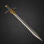 fantasy medieval sword games 3d model