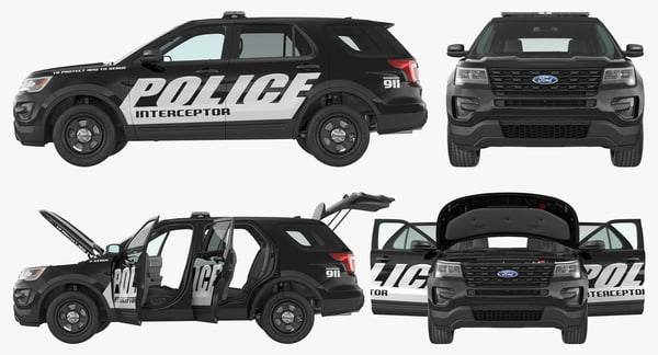 police interceptor unit 2016 3d model