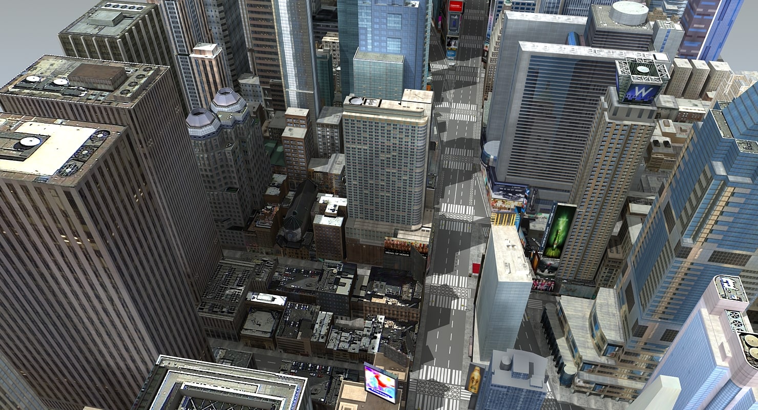 time square new york 3d screen