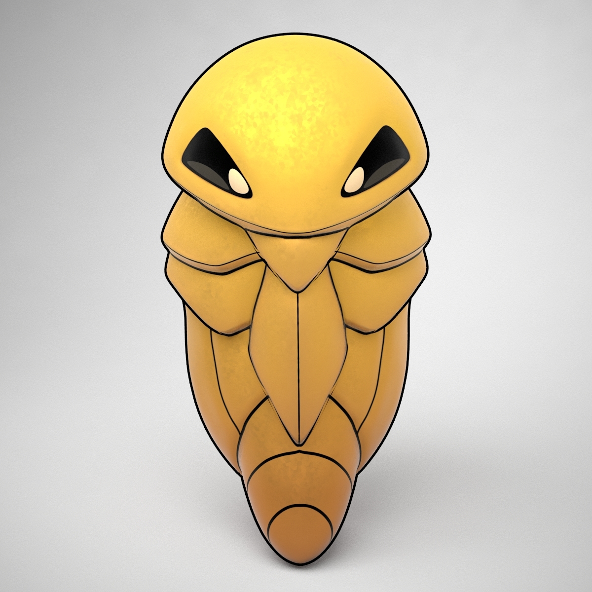 kakuna pokemon 3d obj