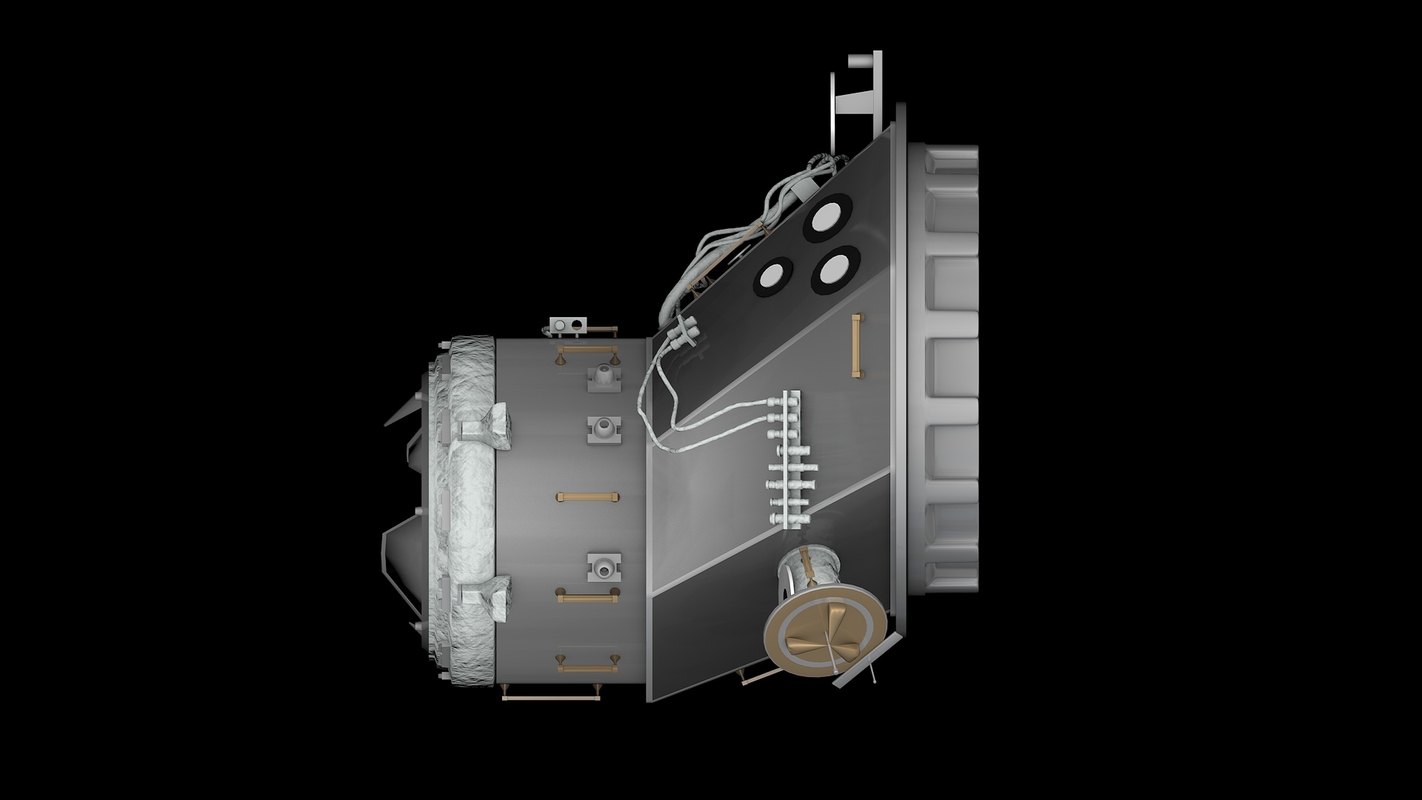 iss pressurized mating adapter 3d model