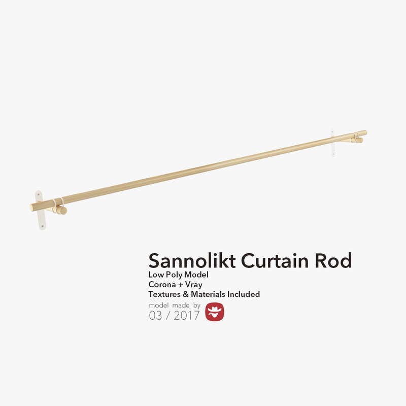 3d Max Sannolikt Curtain Rod
