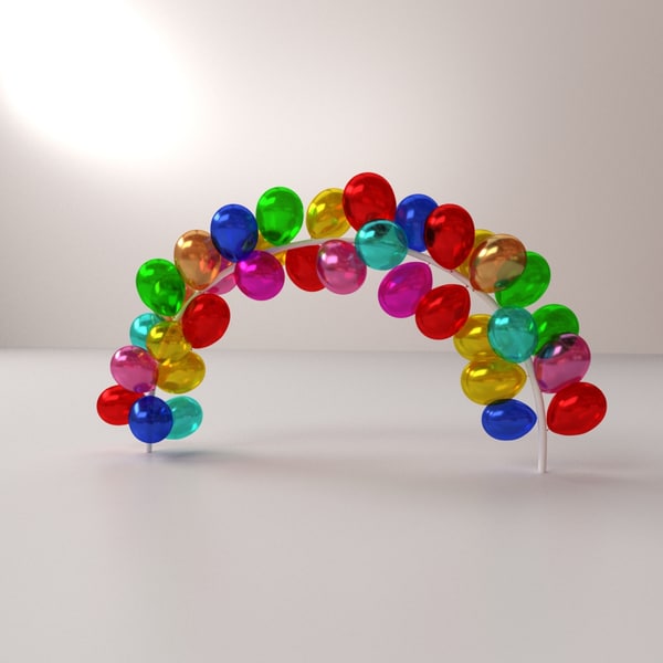 balloon arch 3d model