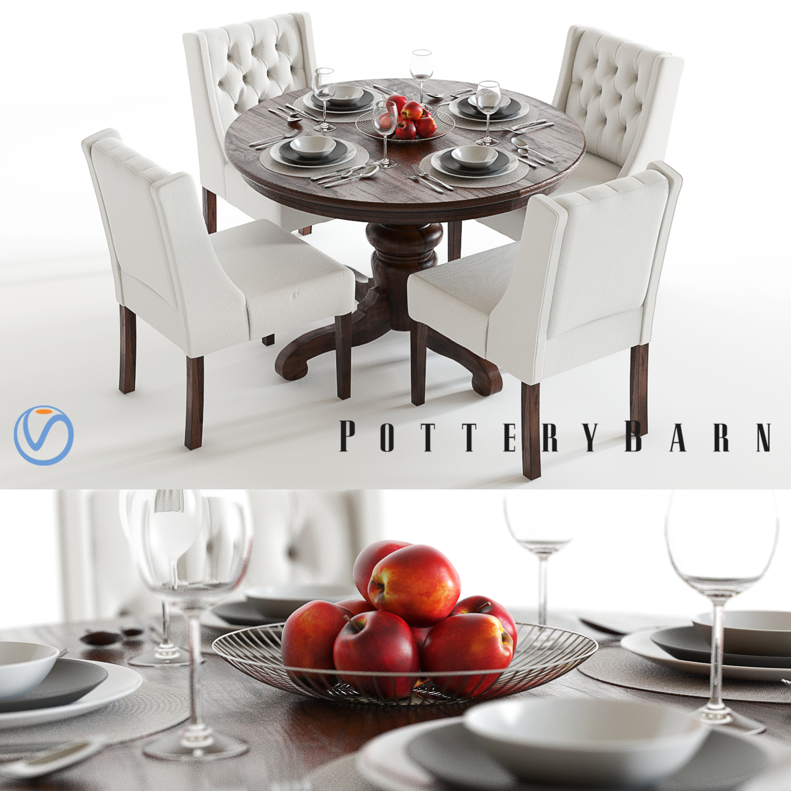 Pottery Barn Tivoli Sorrel 3d Max