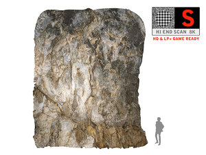 3d model cave wall scan 8k