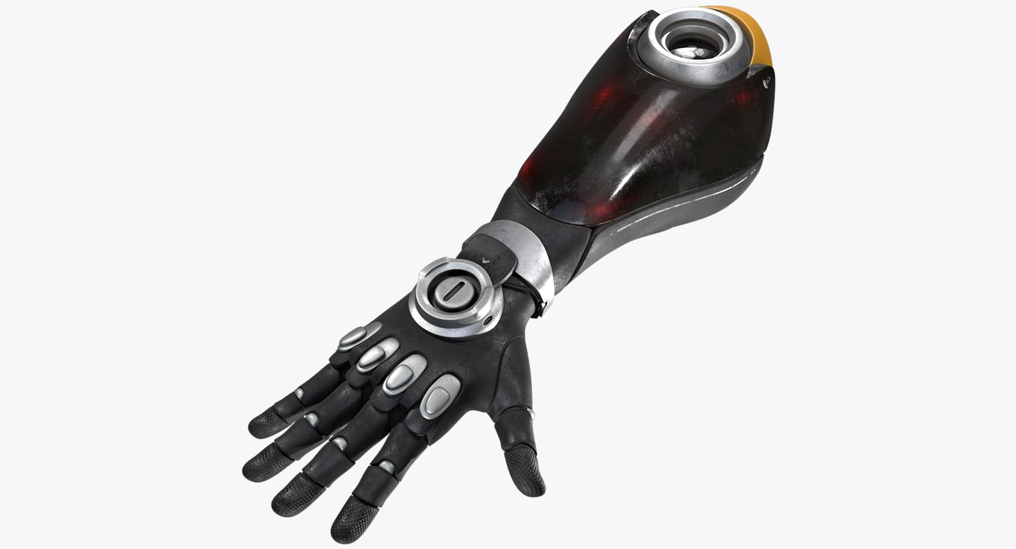 3d scifi glove