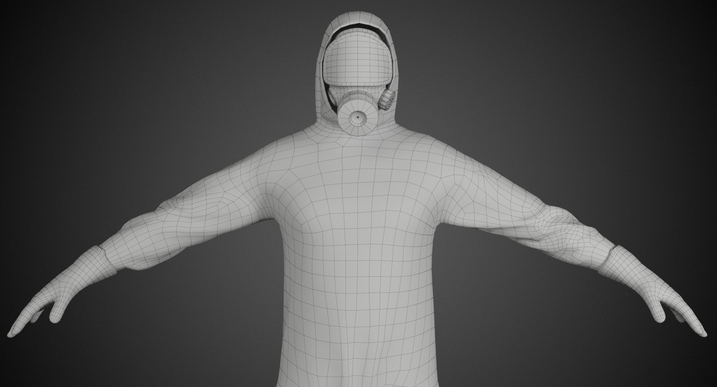 3d hazmat suit model