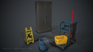 3d janitor assets packed 1