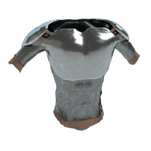 3d medieval body armor model