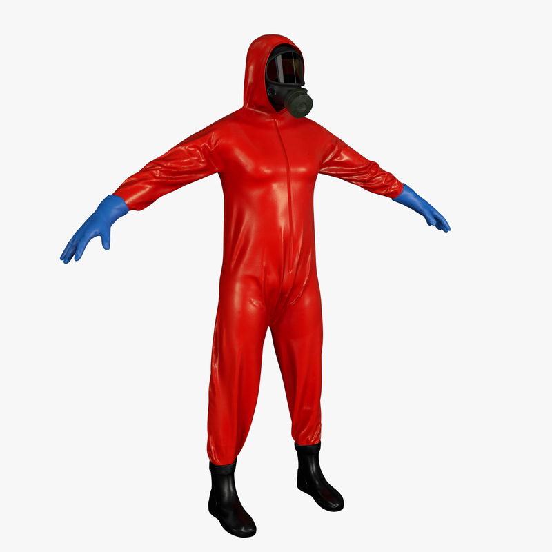 3d hazmat suit model