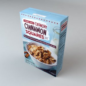 box trader joes cinnamon 3d model