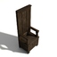 3d chair throne model