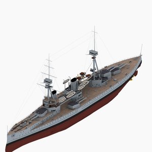3d hms neptune battleship