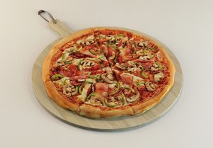 tasty italian pizza 3d ma