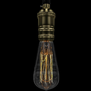 light bulb edison e26 3d model
