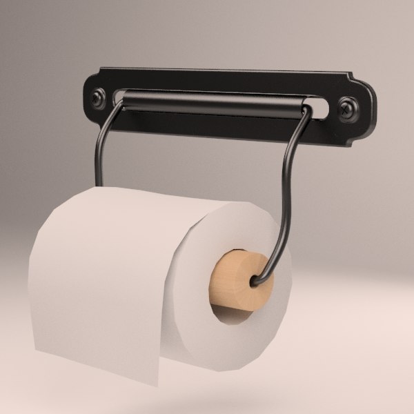 Toilet Svartsjn Roll Holder Model