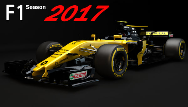 3d Model F1 Renault Rs17 17