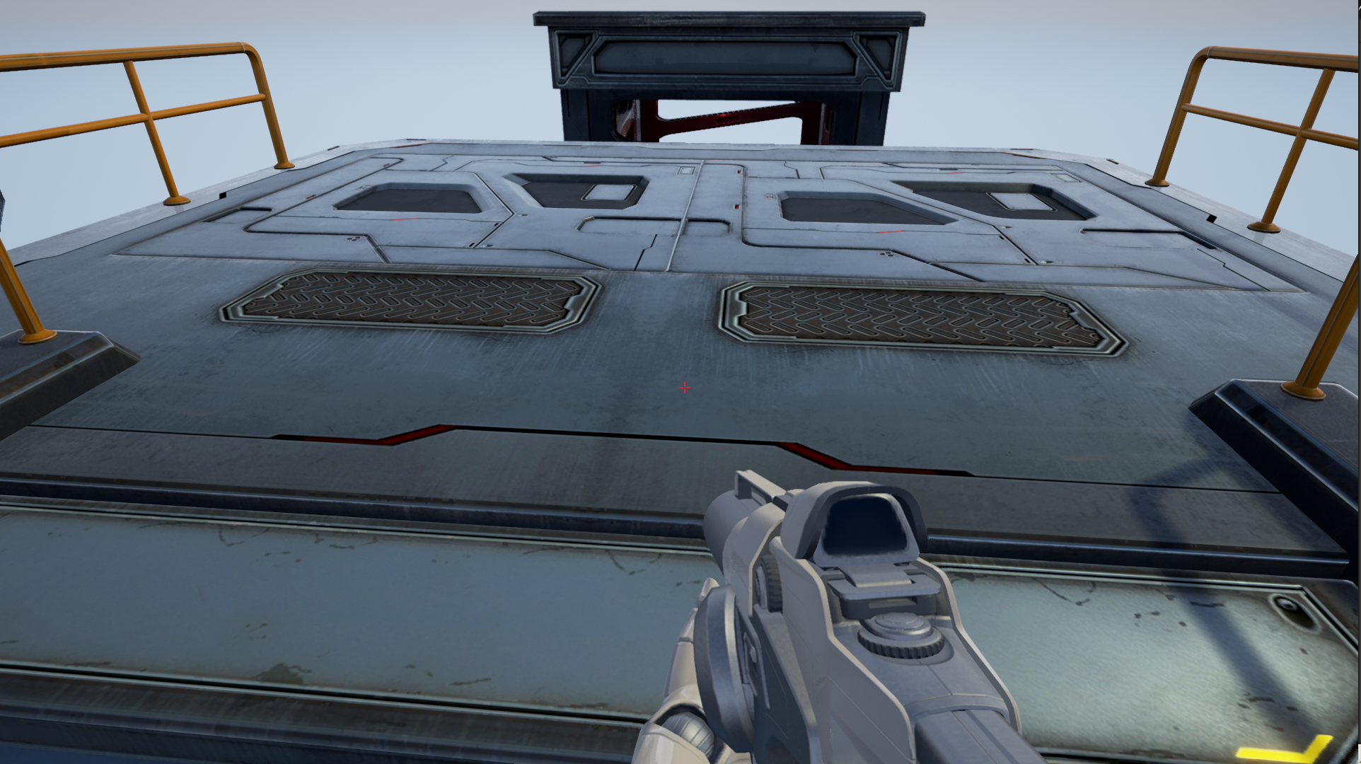 模块化科幻空间基地位置和道具 - 低聚3d模型