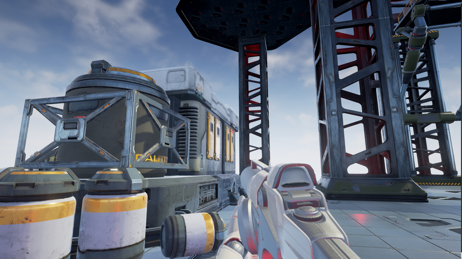 模块化科幻空间基地位置和道具 - 低聚3d模型