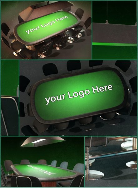 3d model poker table