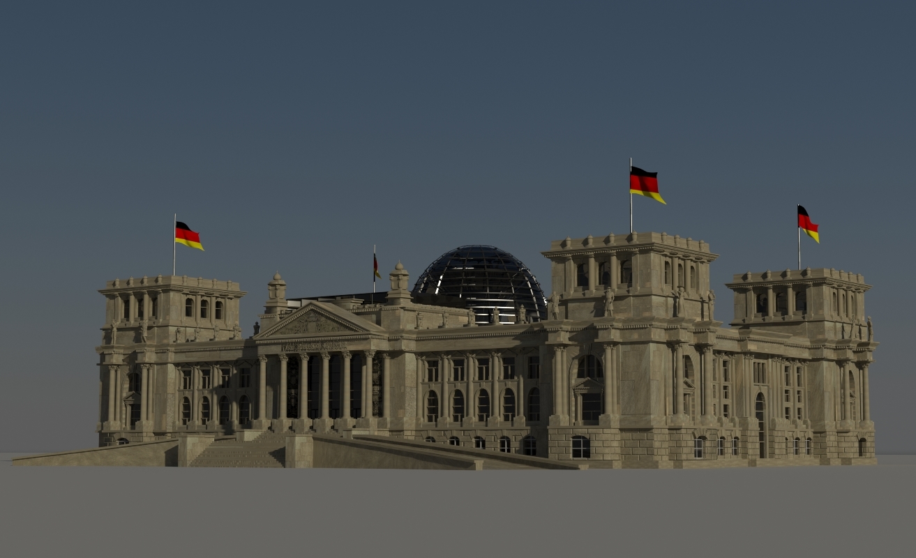 德国国会大厦柏林3d模型