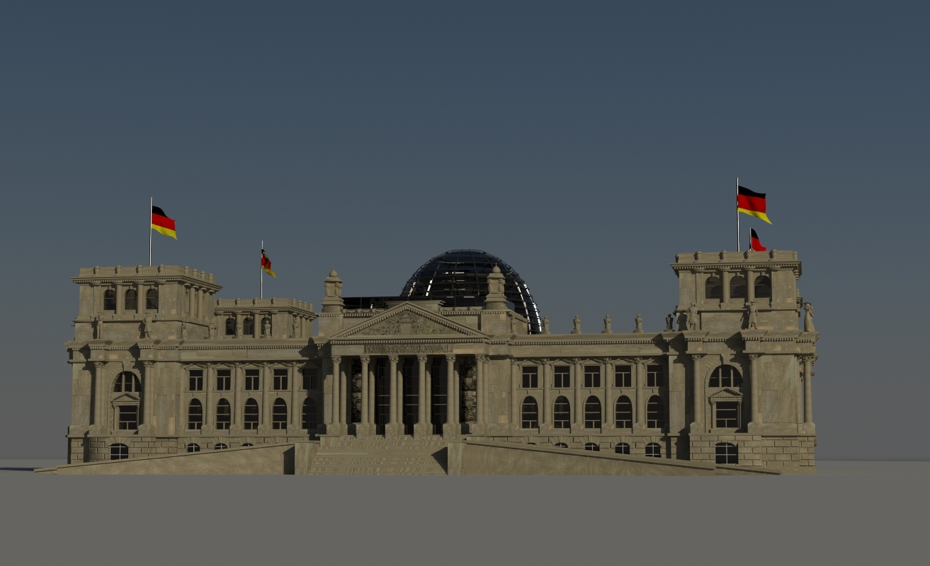 德国国会大厦柏林3d模型