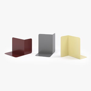 3d model of muuto compile bookends