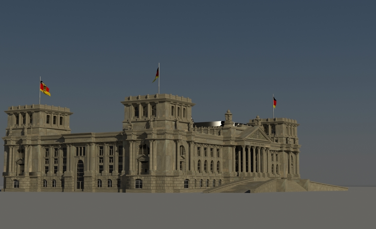 德国国会大厦柏林3d模型