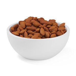 almonds bowl 3d max