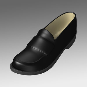 3d loafer shoes model