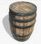ready wooden barrel pbr 3d model