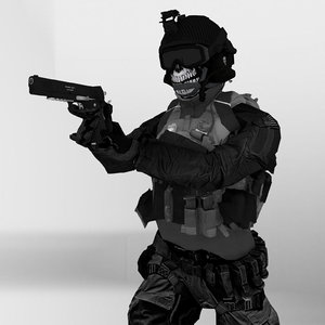 rigged special ops soldier 3d 3ds