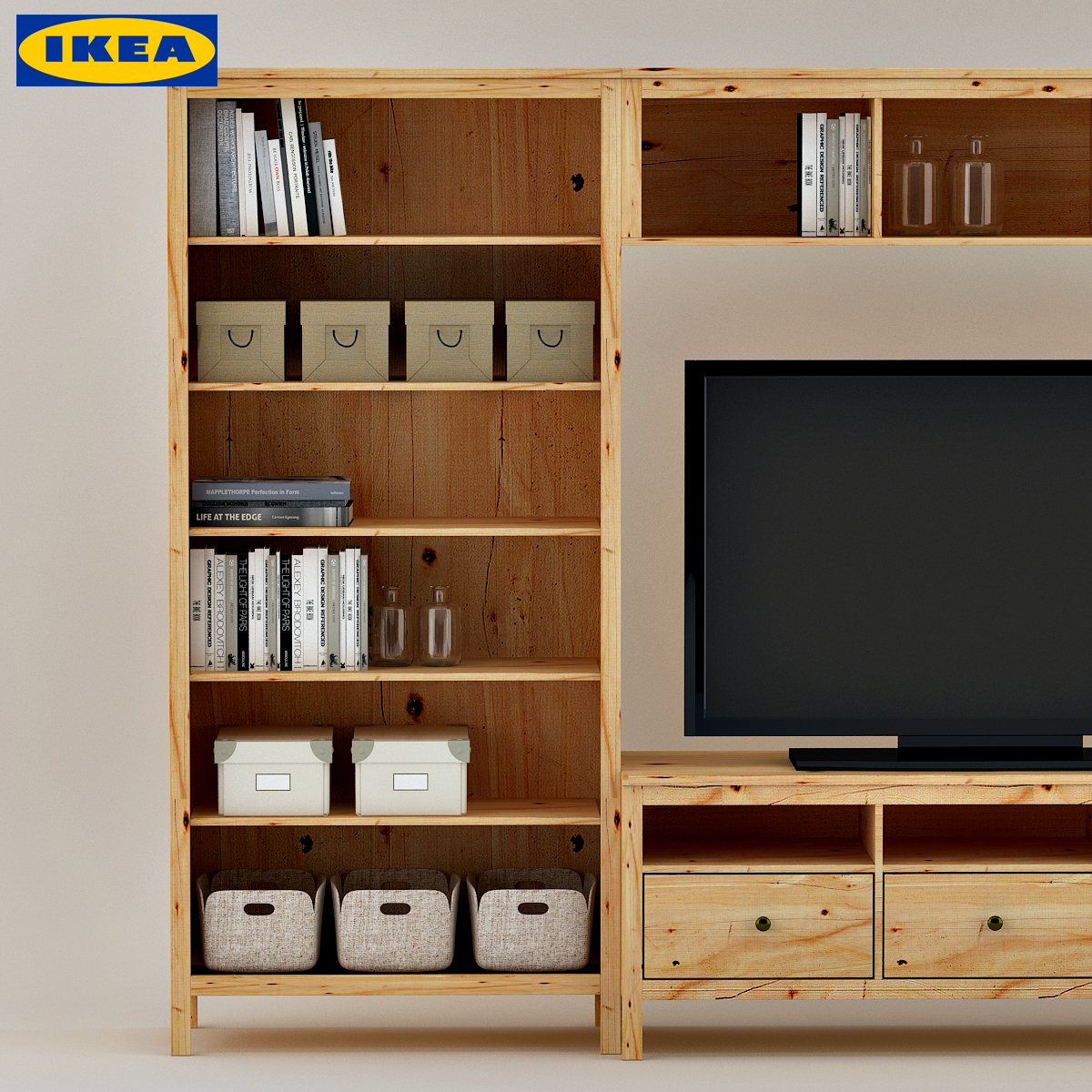 Ikea Hemnes Display Tv 3d Model