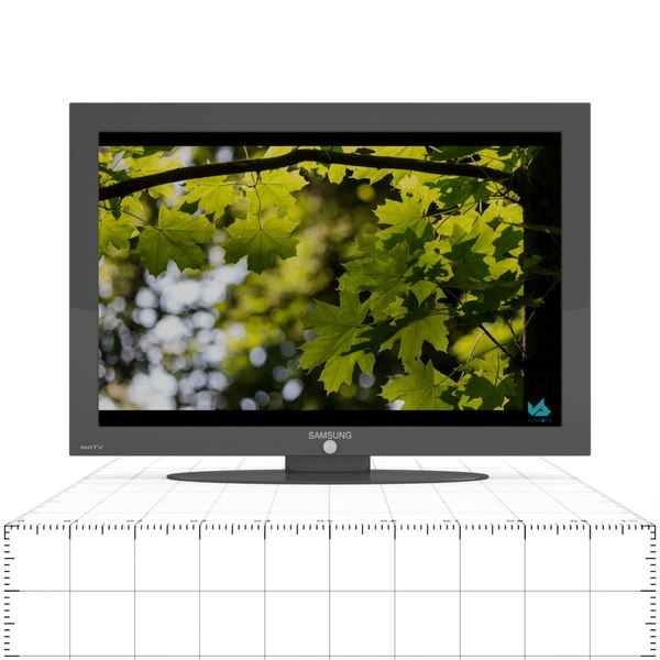 サムスンLEDテレビ3Dモデル TurboSquid 1139522