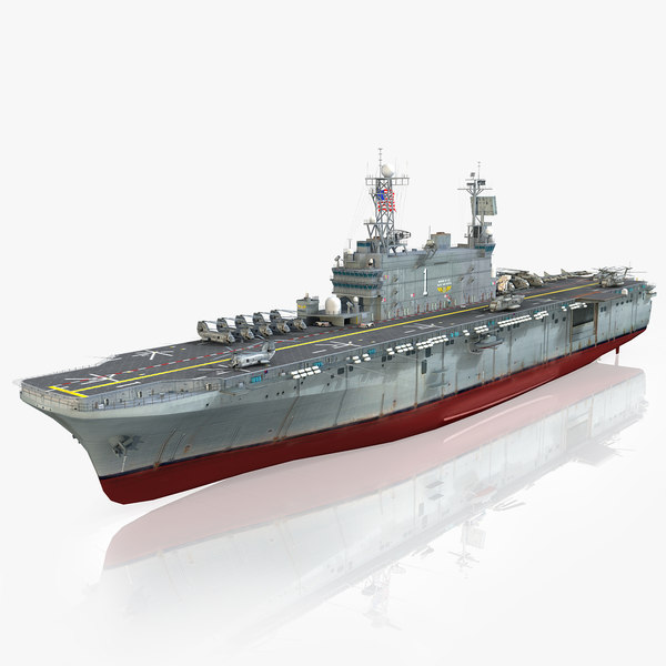 3d model uss tarawa lha 1