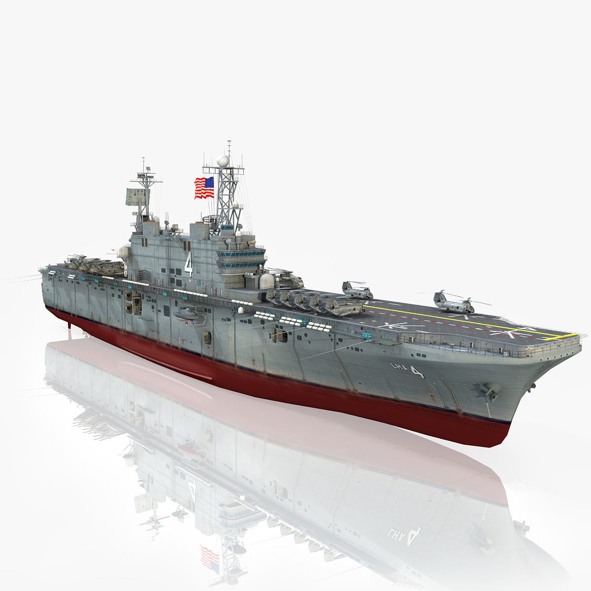 3d model of uss nassau lha-4