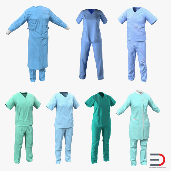 doctor clothing 5 surgeon 3d model