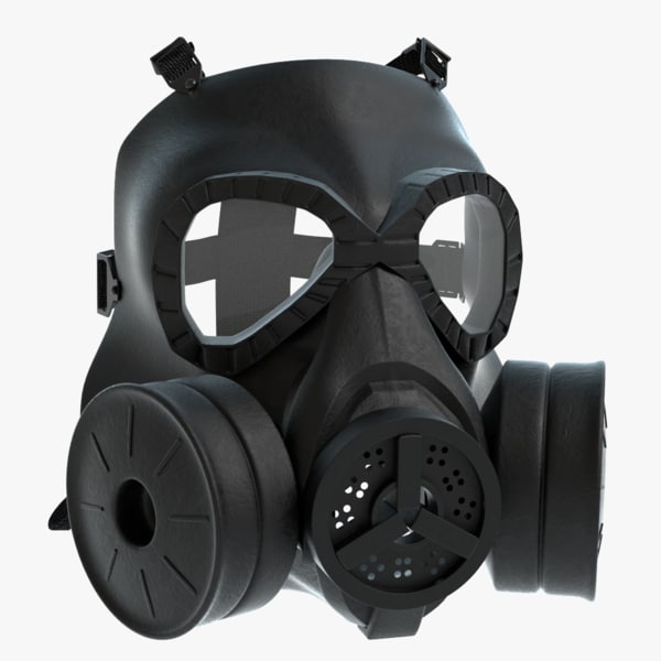 gas mask 3d model.