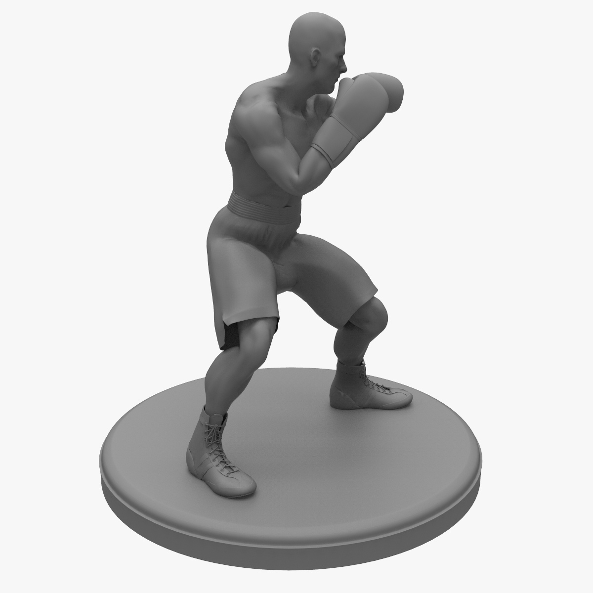 life size boxer statue