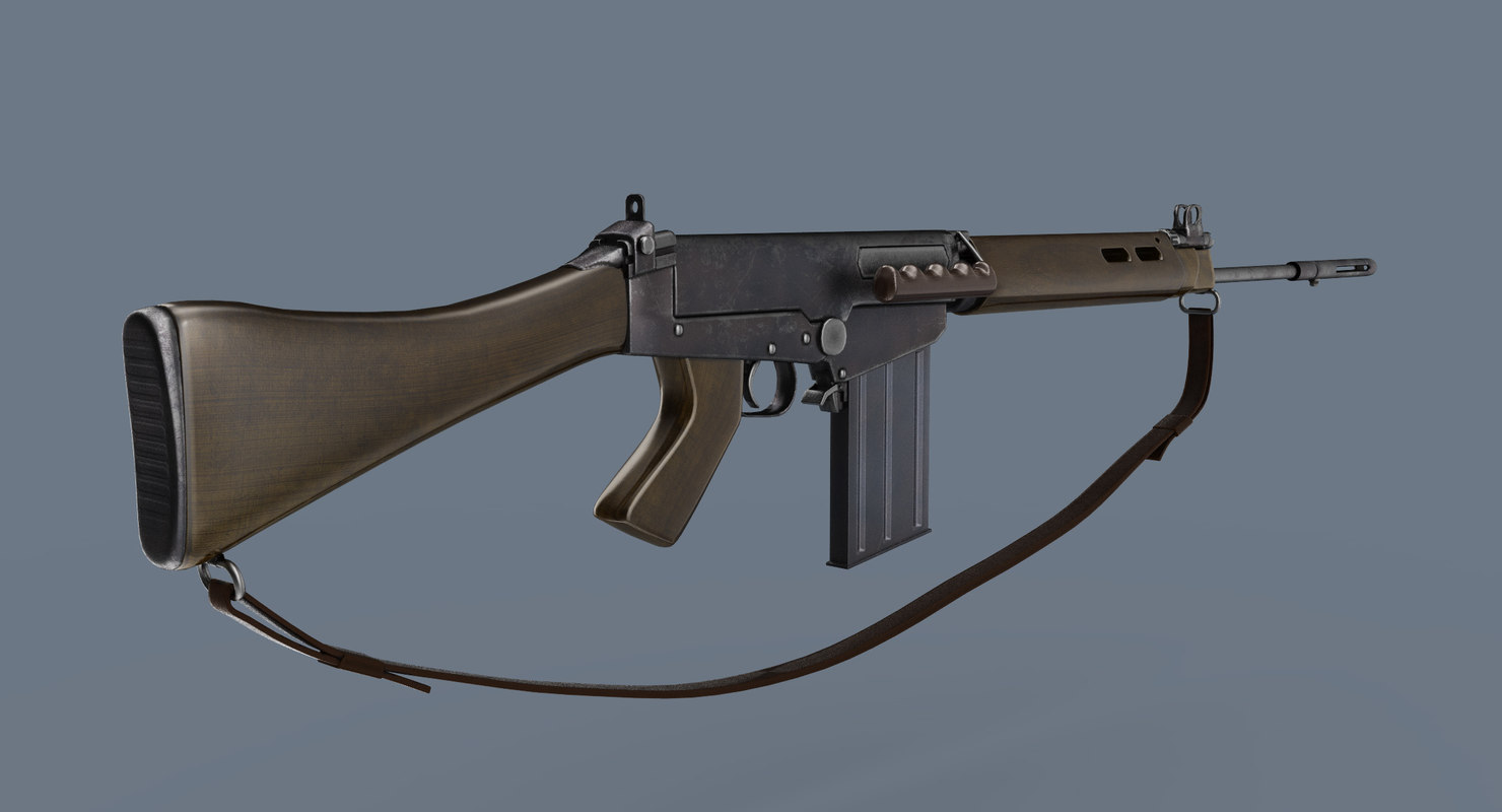 Karabin samozaładowczy L1A1 Model 3D - TurboSquid 1140436